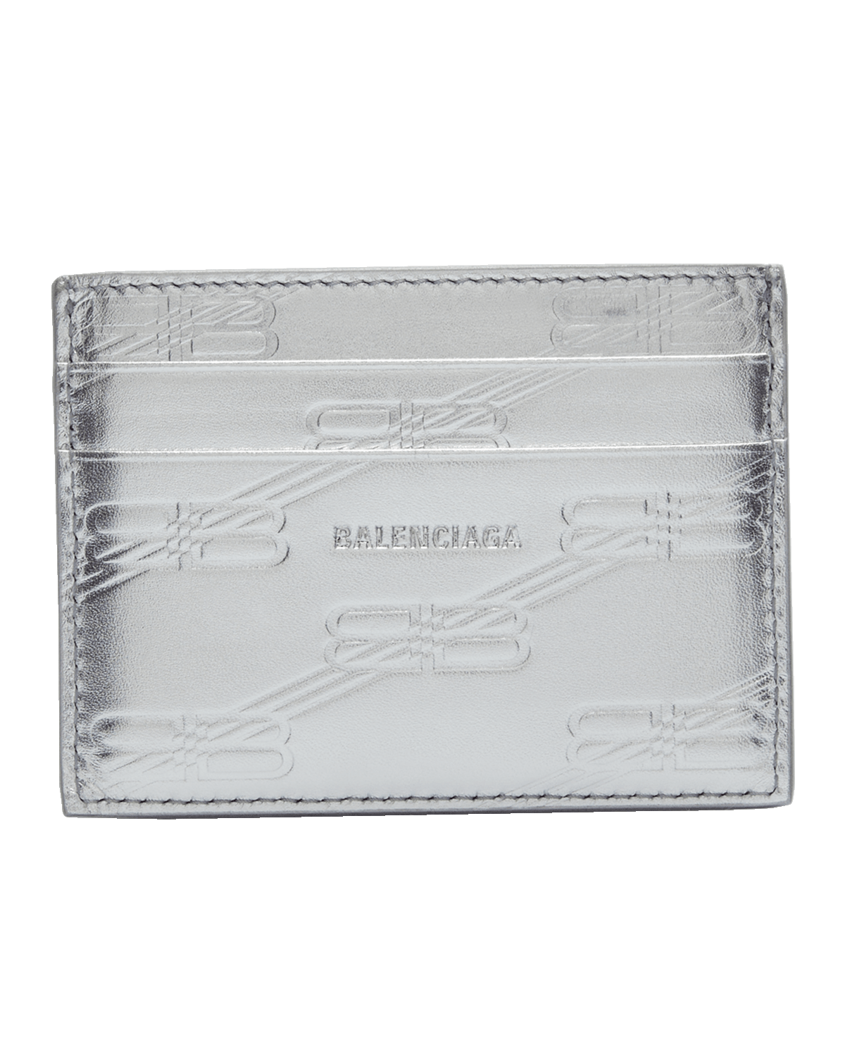Balenciaga Men's Embossed Monogram Card Case In Box