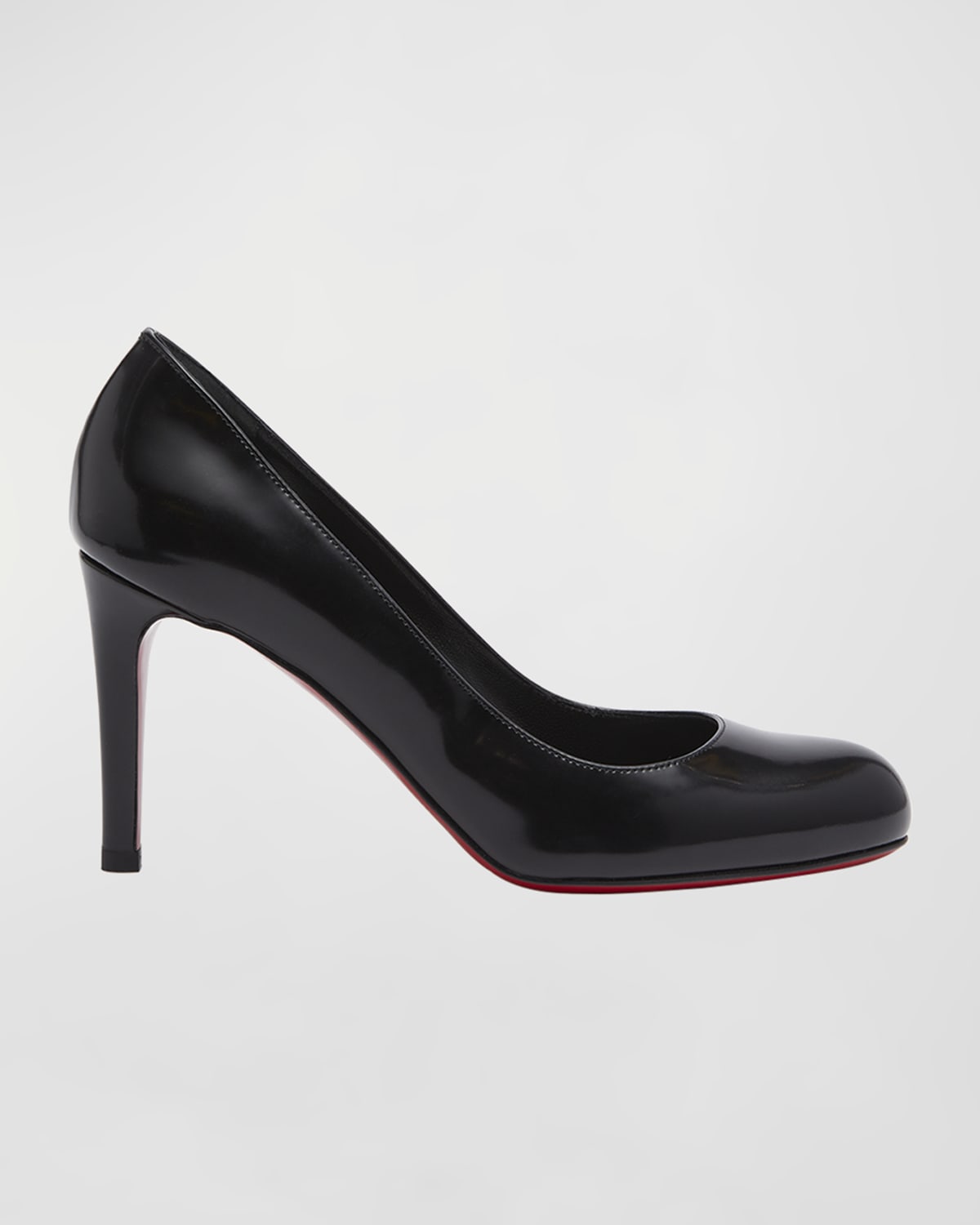 Christian Louboutin Pumppie Abrasivato Red Sole Calfskin Leather Pumps