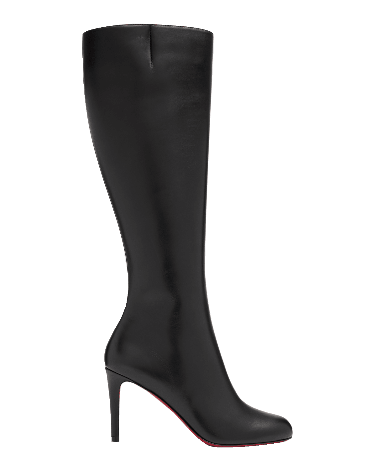 Christian Louboutin Pumppie Botta Red Sole Leather Knee-High Boots