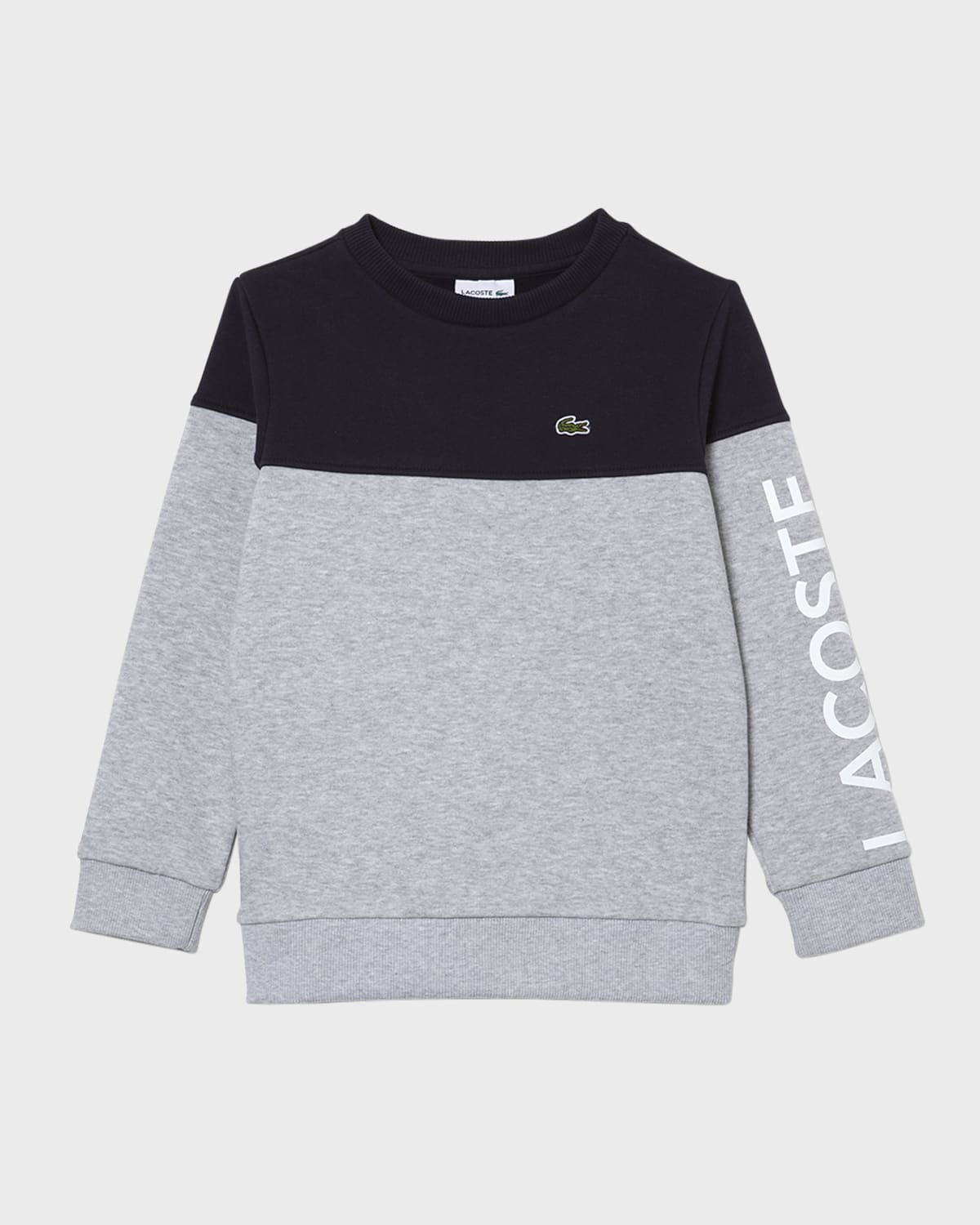 Lacoste Boy's Two-Toned Logo-Print Sweatshirt, Size 2-8