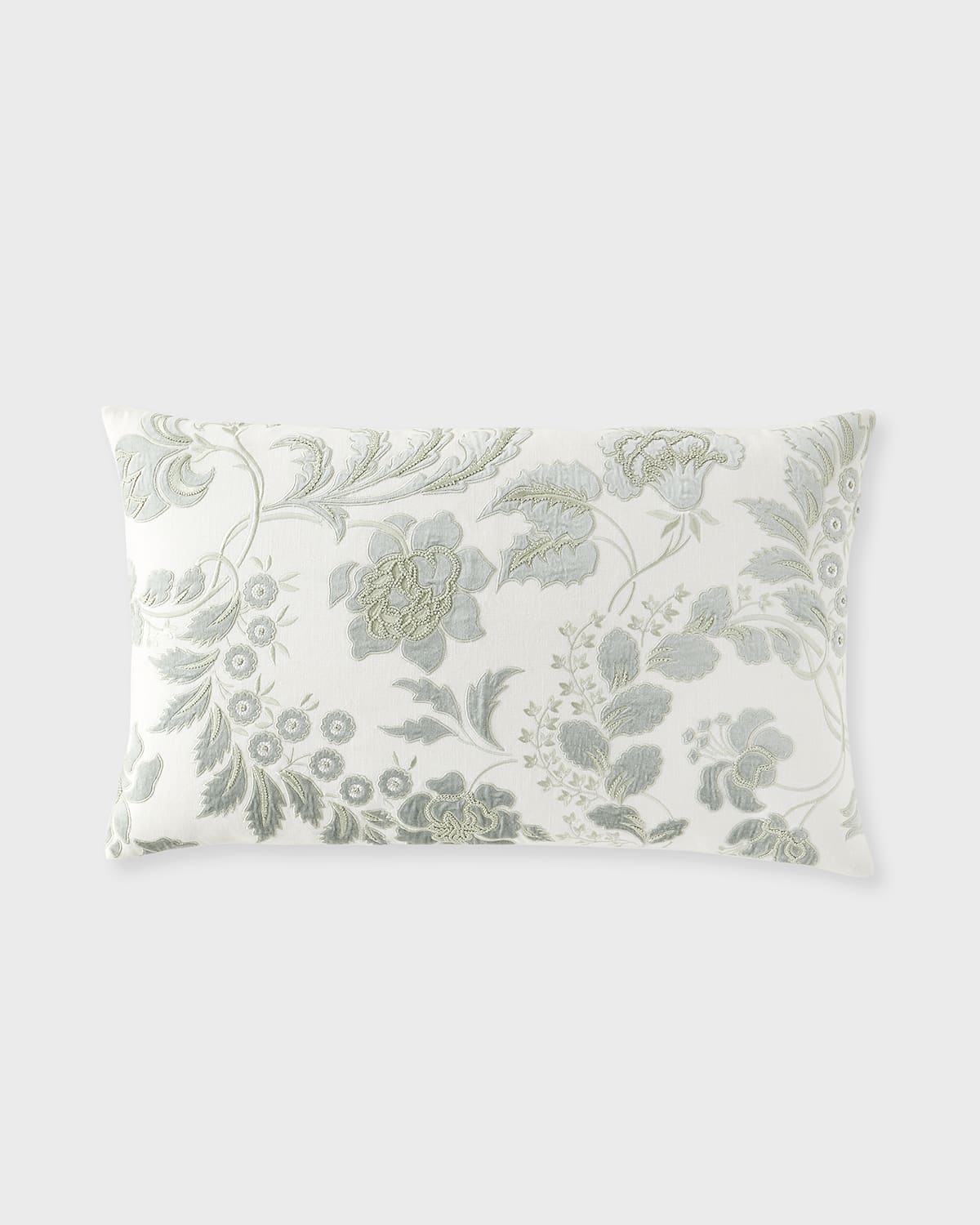 Callisto Home Glyes Floral Velvet Decorative Pillow, 18" x 30"