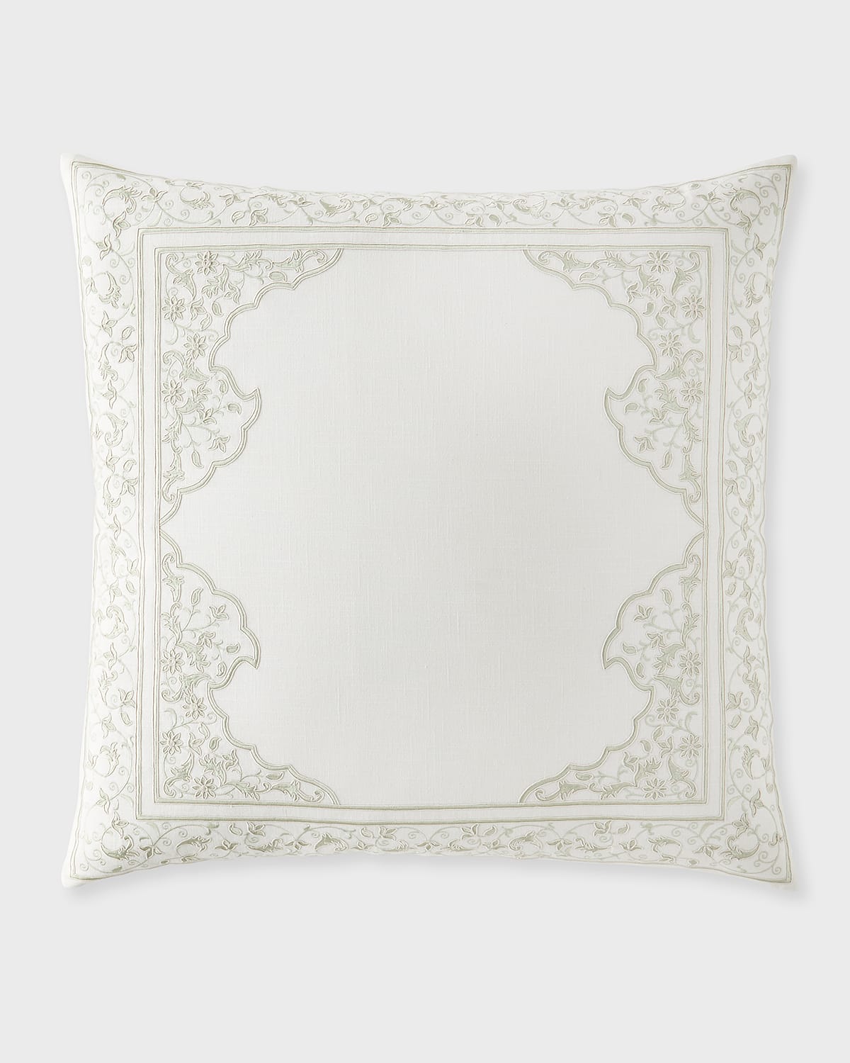 Callisto Home Glyes Euro Sham with Floral Border