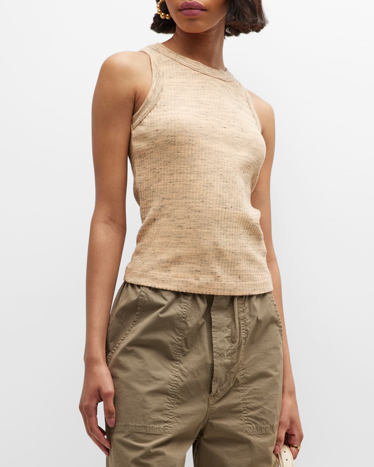 Knit Ribbed Tank Top | Neiman Marcus