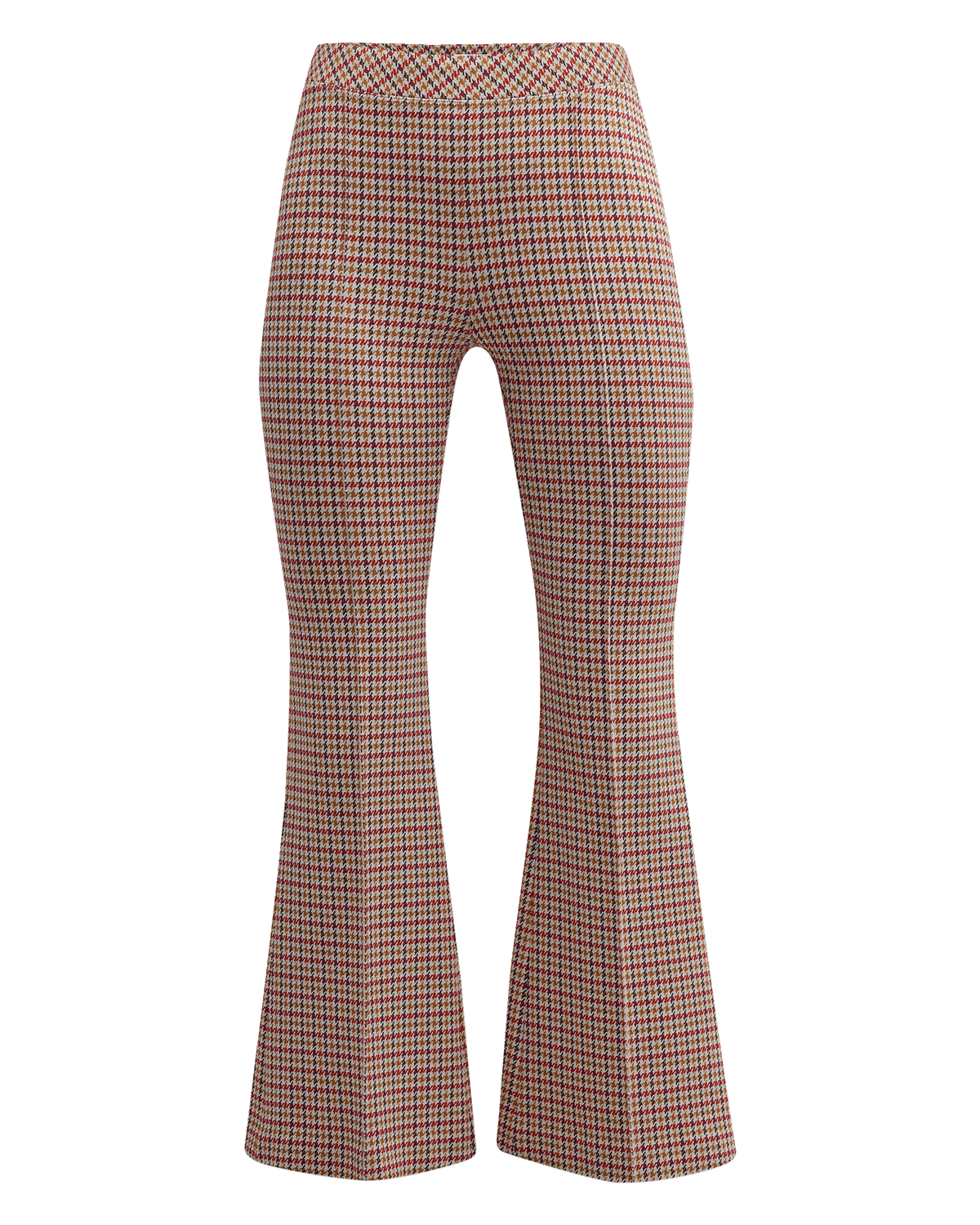 Akris Fares HighWaist Wool Check Bootcut Pants Neiman Marcus