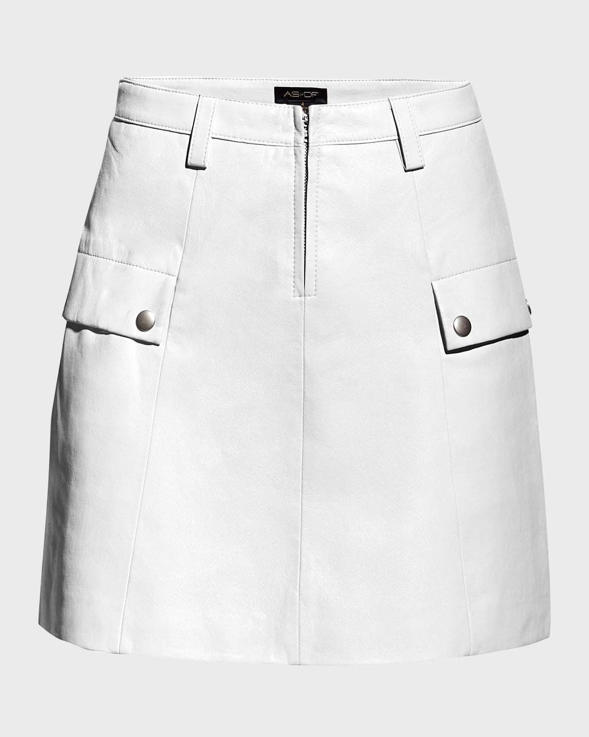 AS by DF Jameson Recycled Leather Mini Skirt