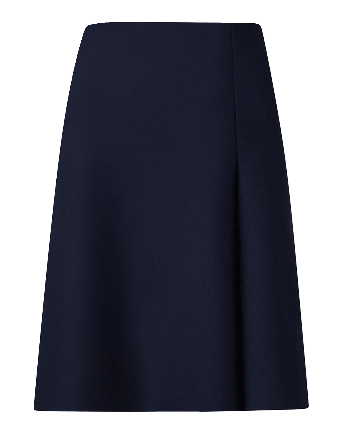 Akris Techno Neoprene Skirt with Asymmetrical Zip-Front Slit