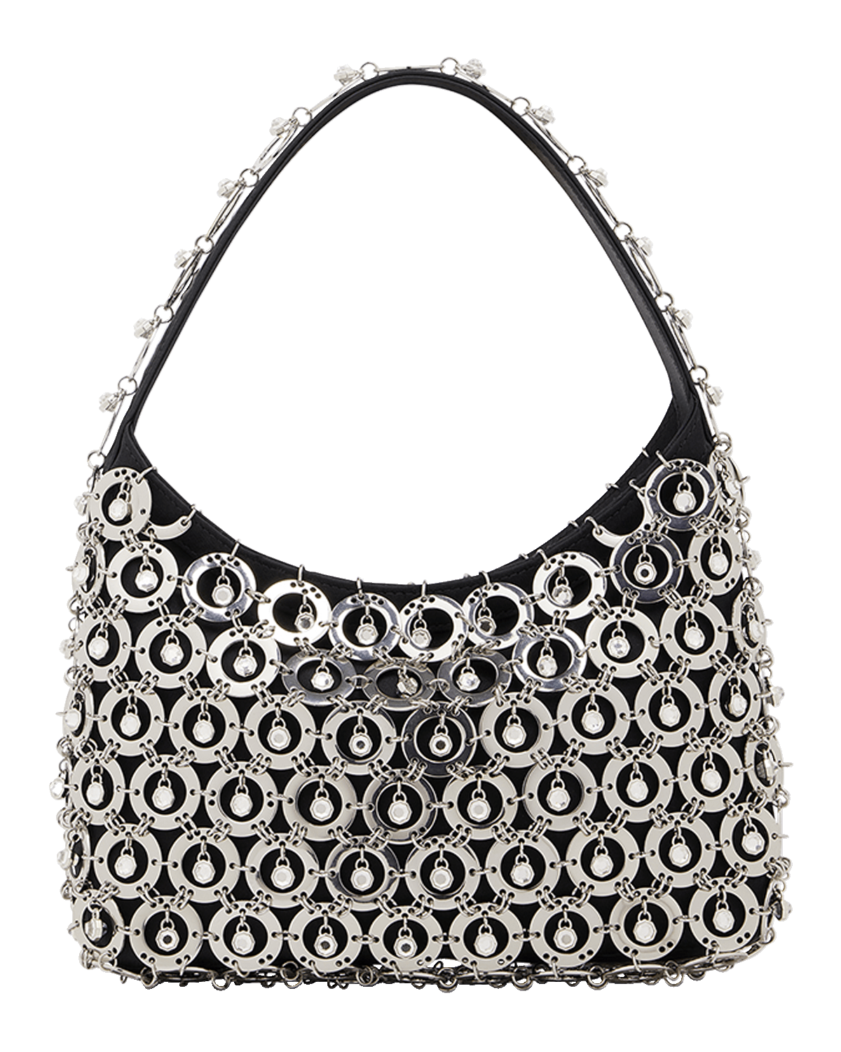 Rabanne Sphere Glass Hobo Bag
