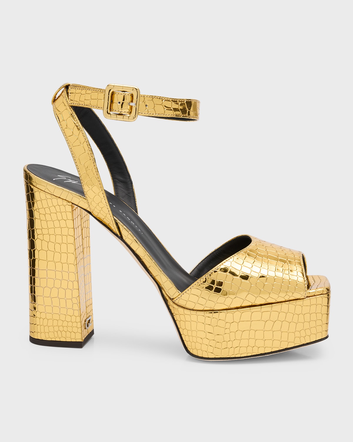 Gold Platform Sandal | Neiman Marcus