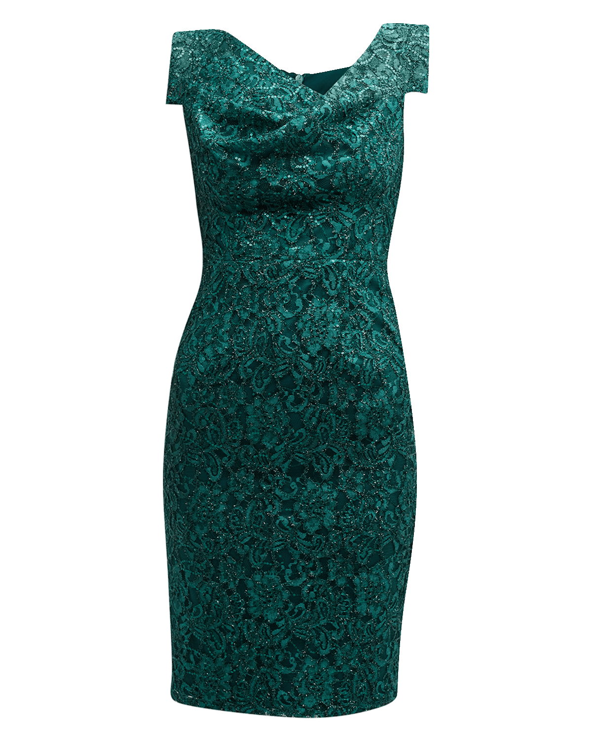 Black Halo Jackie Sleeveless Sequin Lace Midi Dress