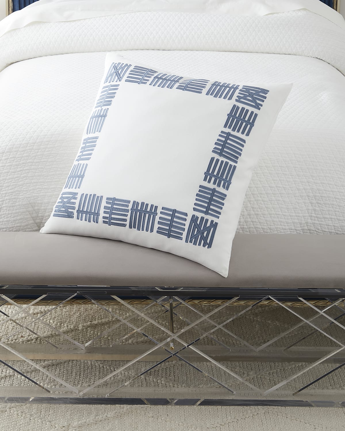 Lili Alessandra Andre Euro Border Pillow