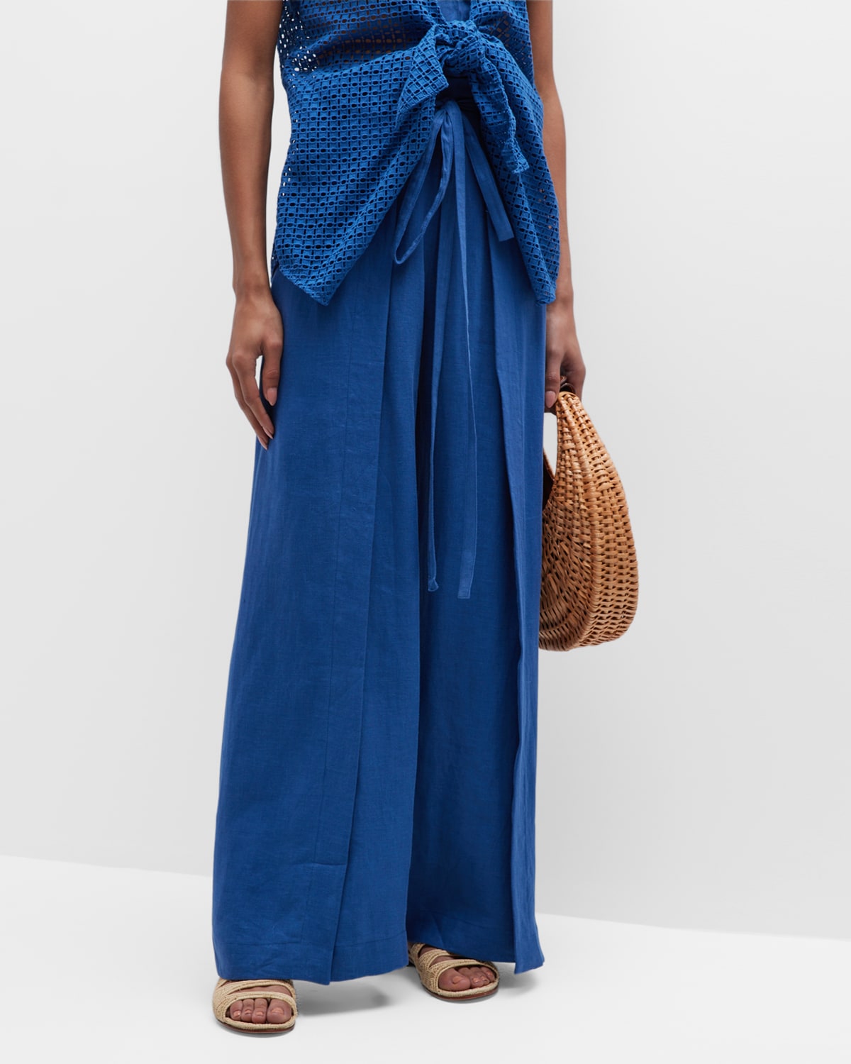 Womens Linen Pants Neiman Marcus