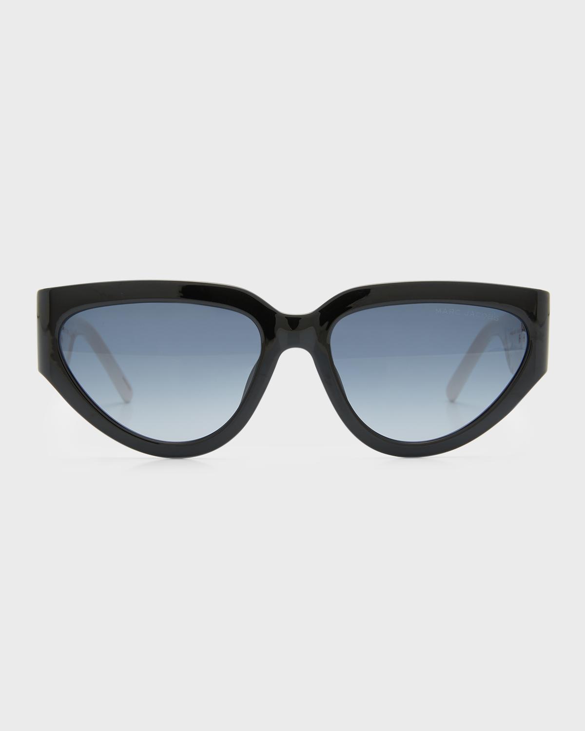Marc Jacobs J Marc Logo Plastic Cat-Eye Sunglasses