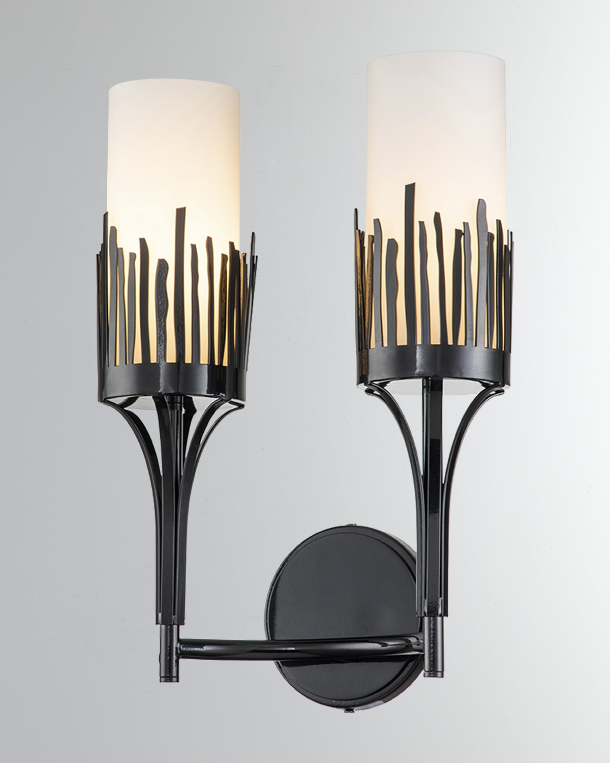 Lucas + McKearn Sawgrass 2-Light Sconce in Black