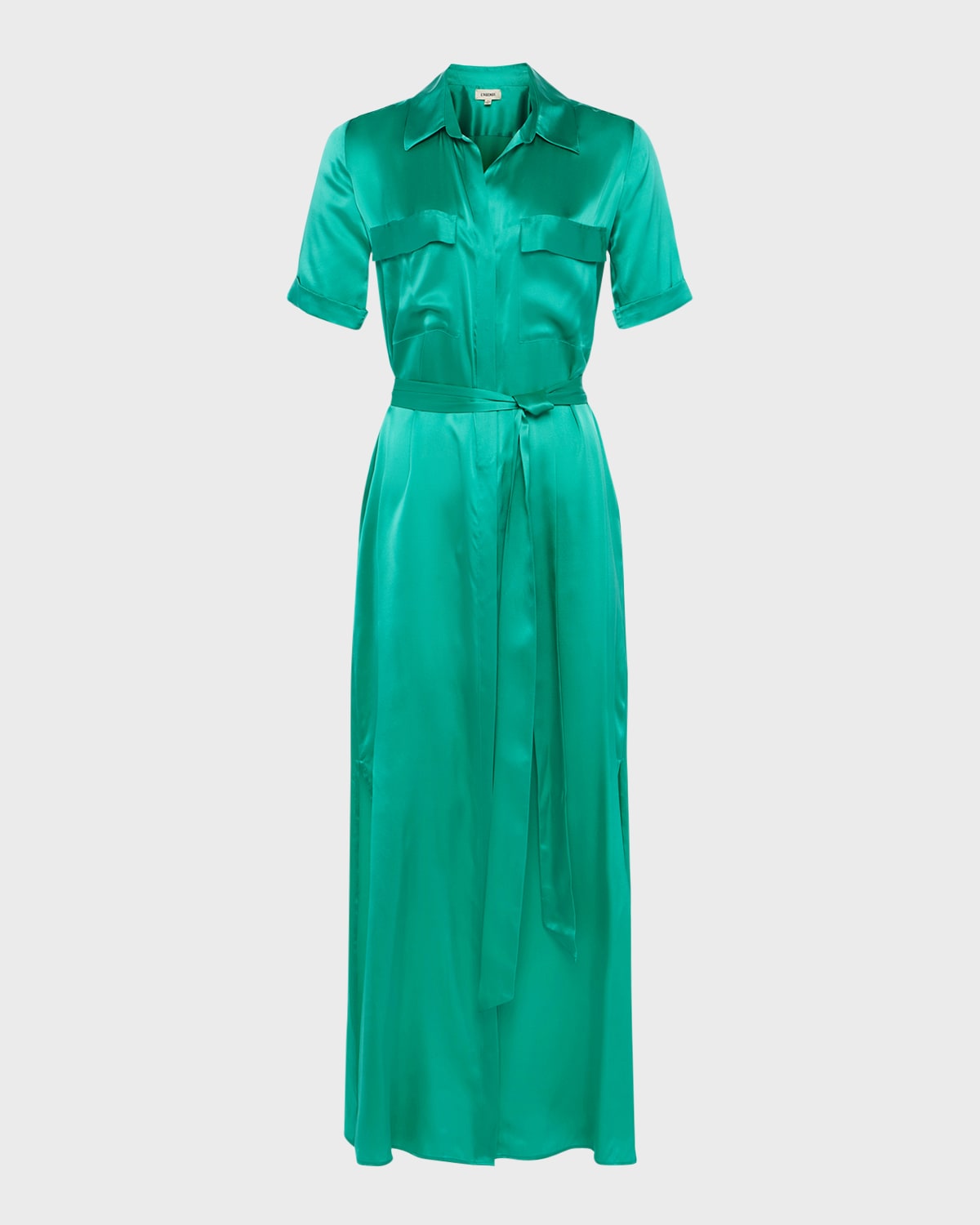 L'Agence Klement Cargo-Pocket Maxi Dress