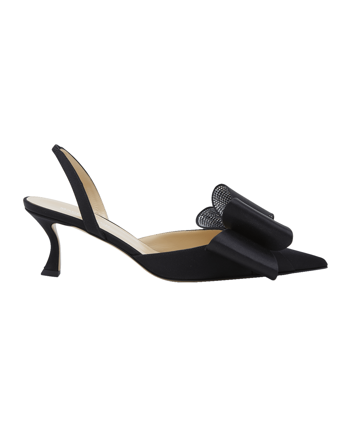 MACH & MACH Le Cadeau Crystal Bow Slingback Pumps