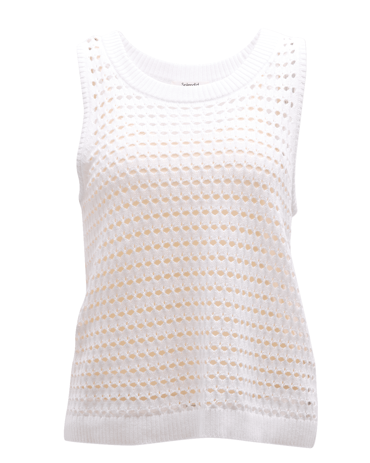 PAIGE Fosca Cable-Knit Tank Top | Neiman Marcus