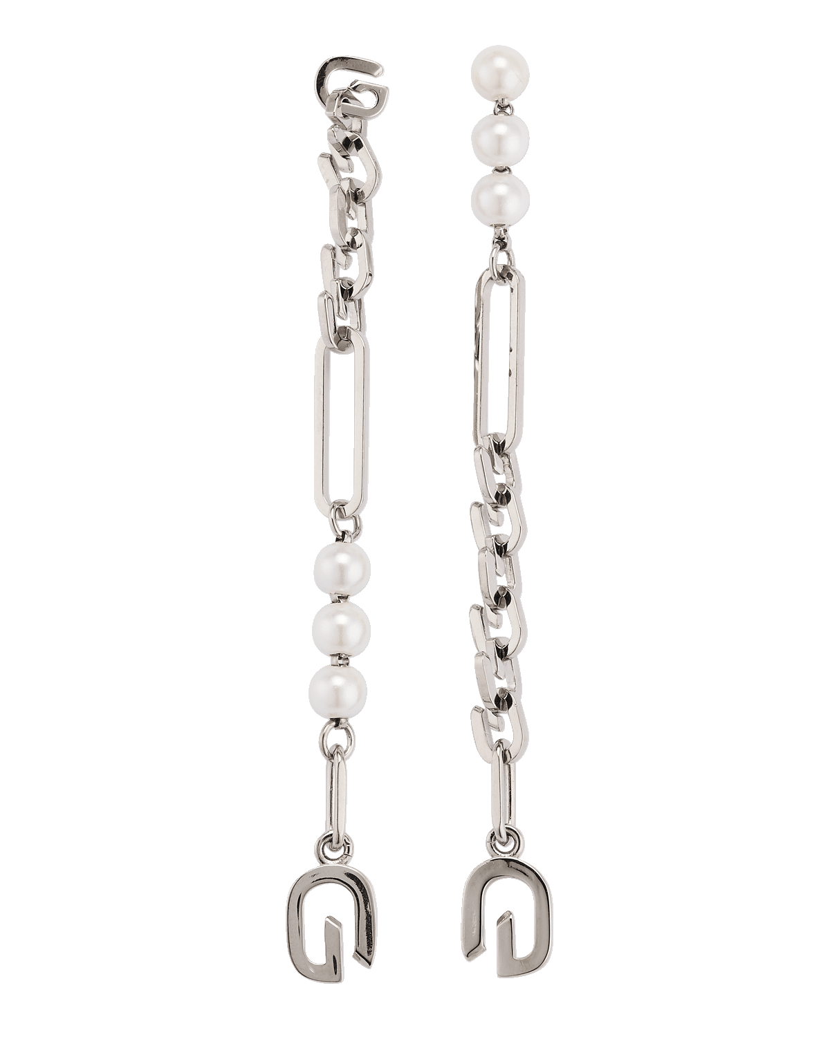 Givenchy G-Link Pearly Drop Earrings