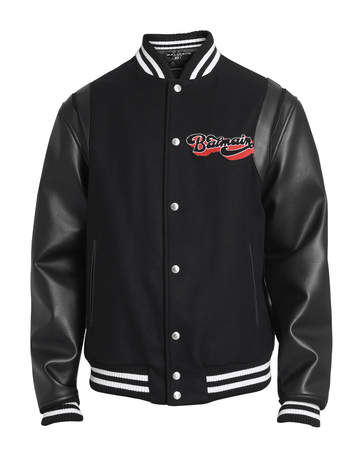 Balmain Men's Reversible Monogram Bomber Jacket - Black - Casual Jackets