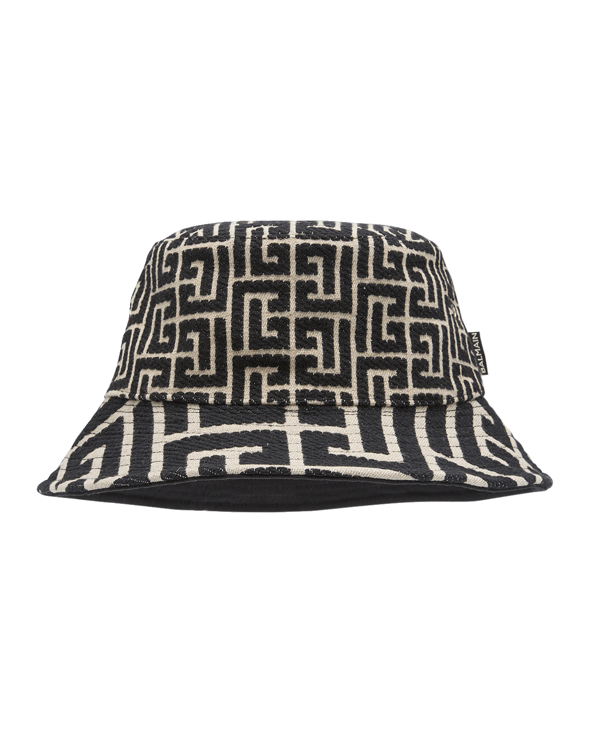 Balmain Mix Monogram Jacquard Bucket Hat