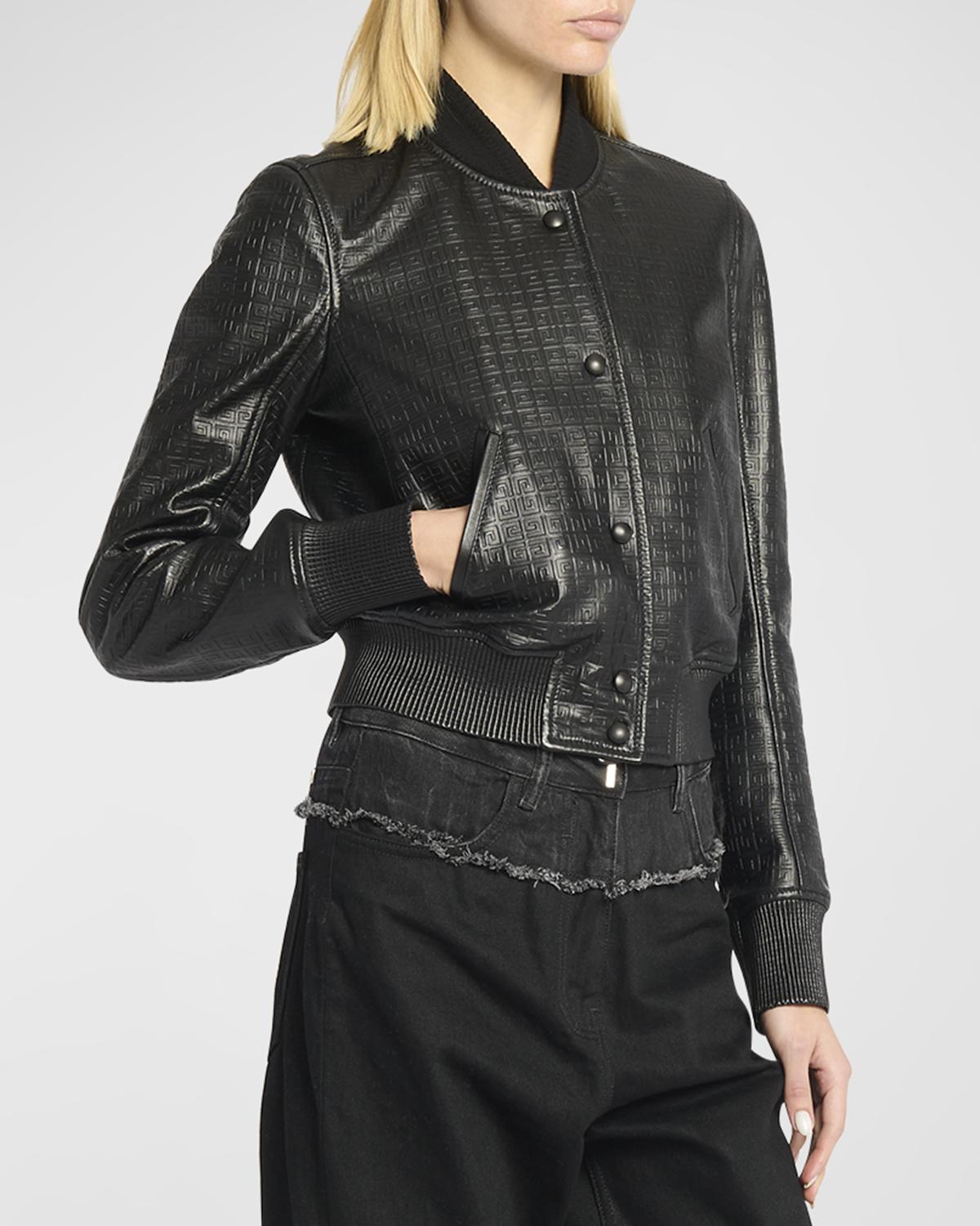 Ribbed Leather Jacket | Neiman Marcus