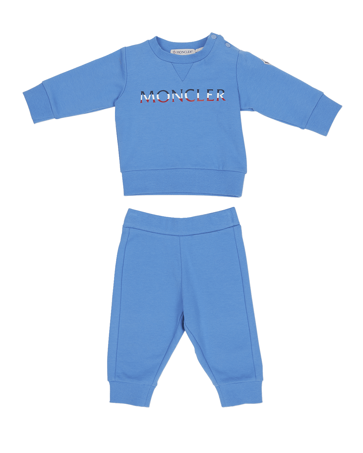 Moncler Kid's Logo-Print Sweatshirt & Joggers Set, Size 3M-24M