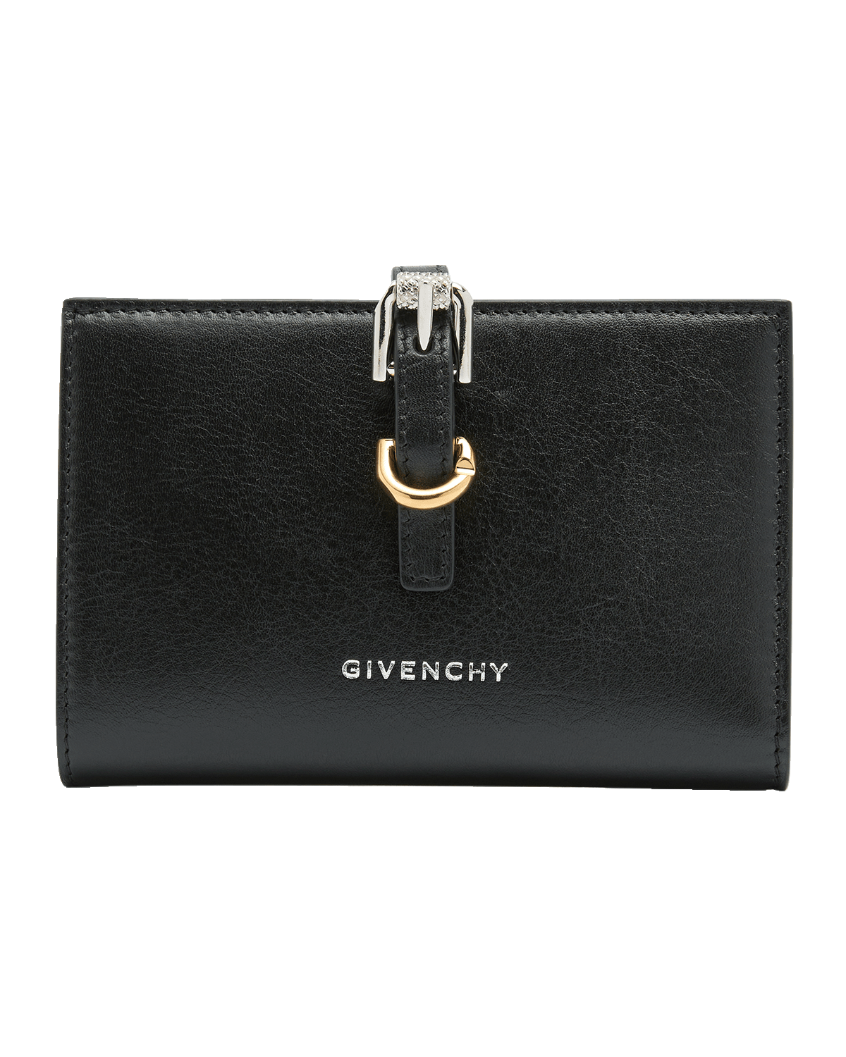 Givenchy Voyou Bifold Wallet in Tumbled Leather