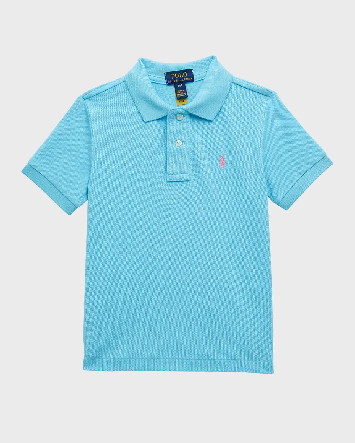 Polo Ralph Lauren Toddler and Little Boys Cotton Mesh Polo Shirt - French Turq