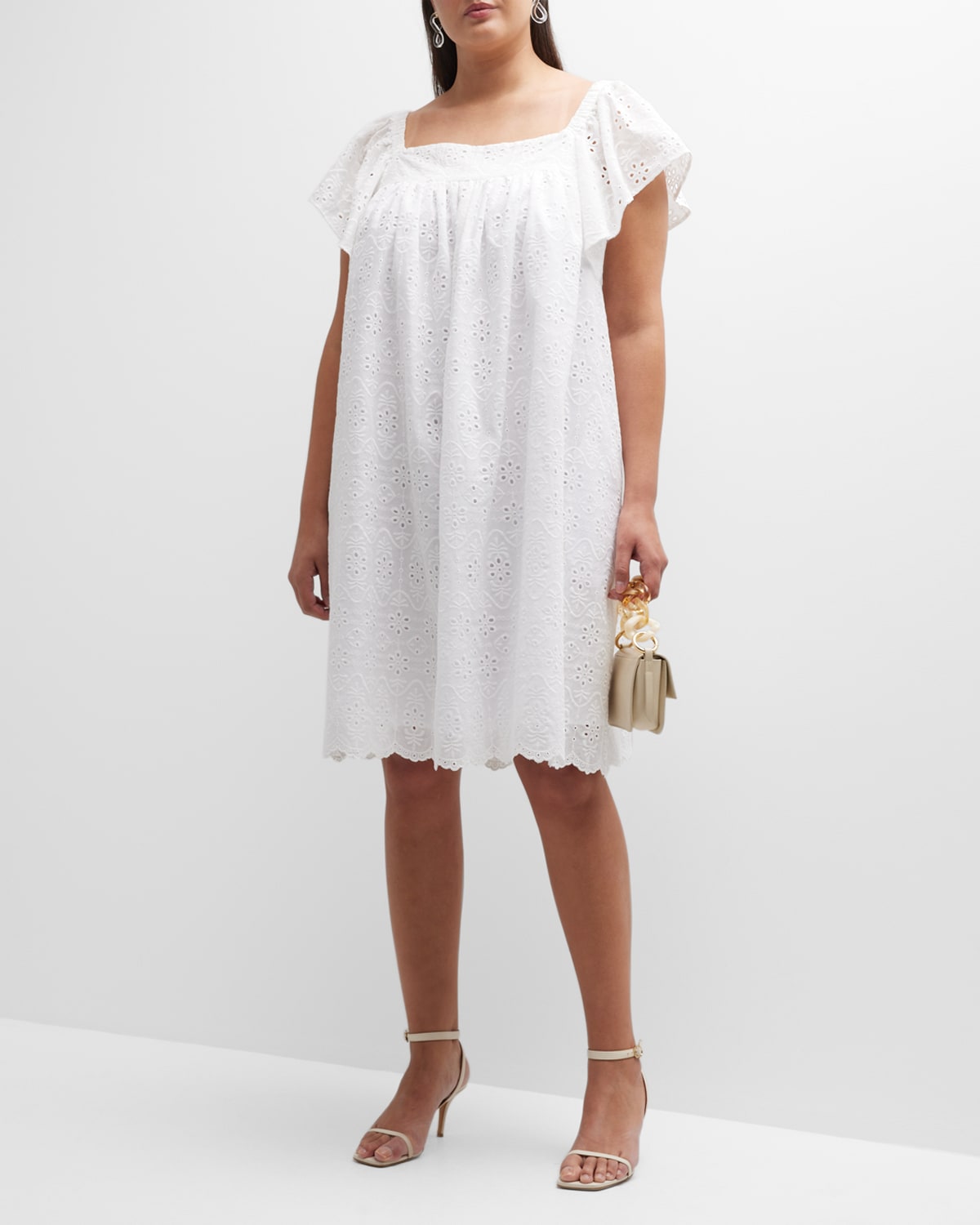 White Eyelet Dress Neiman Marcus