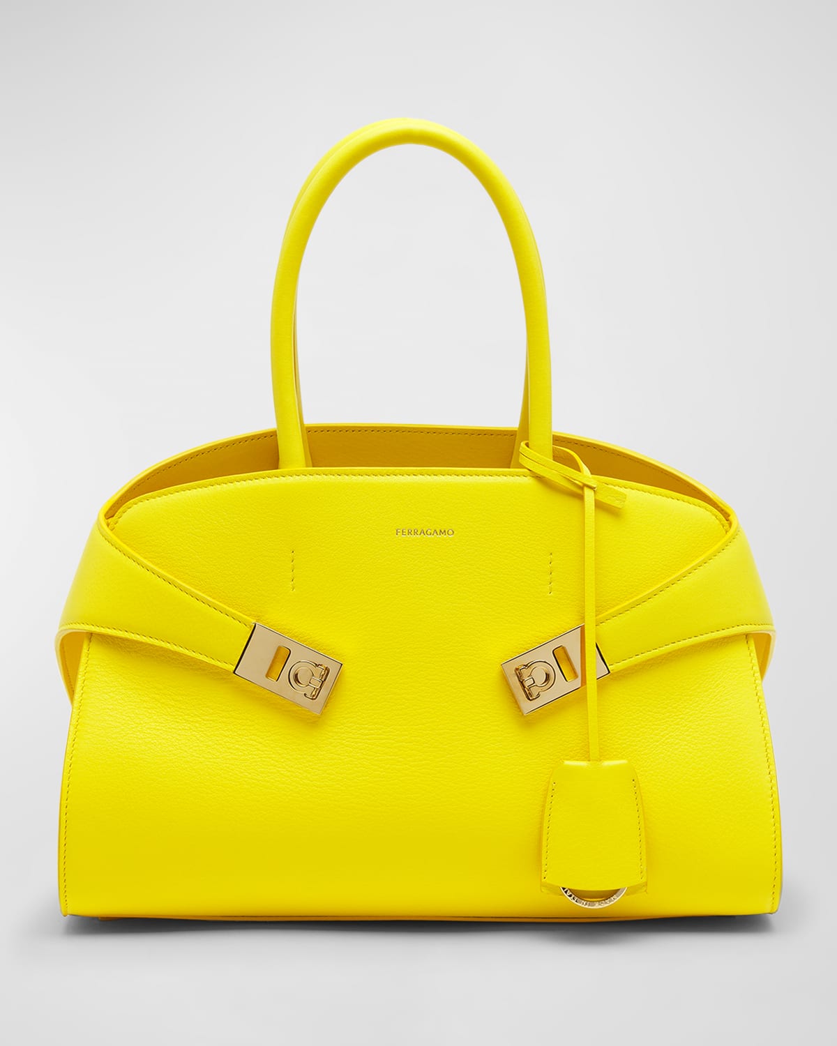 Ferragamo Hug Small Leather Top-Handle Bag