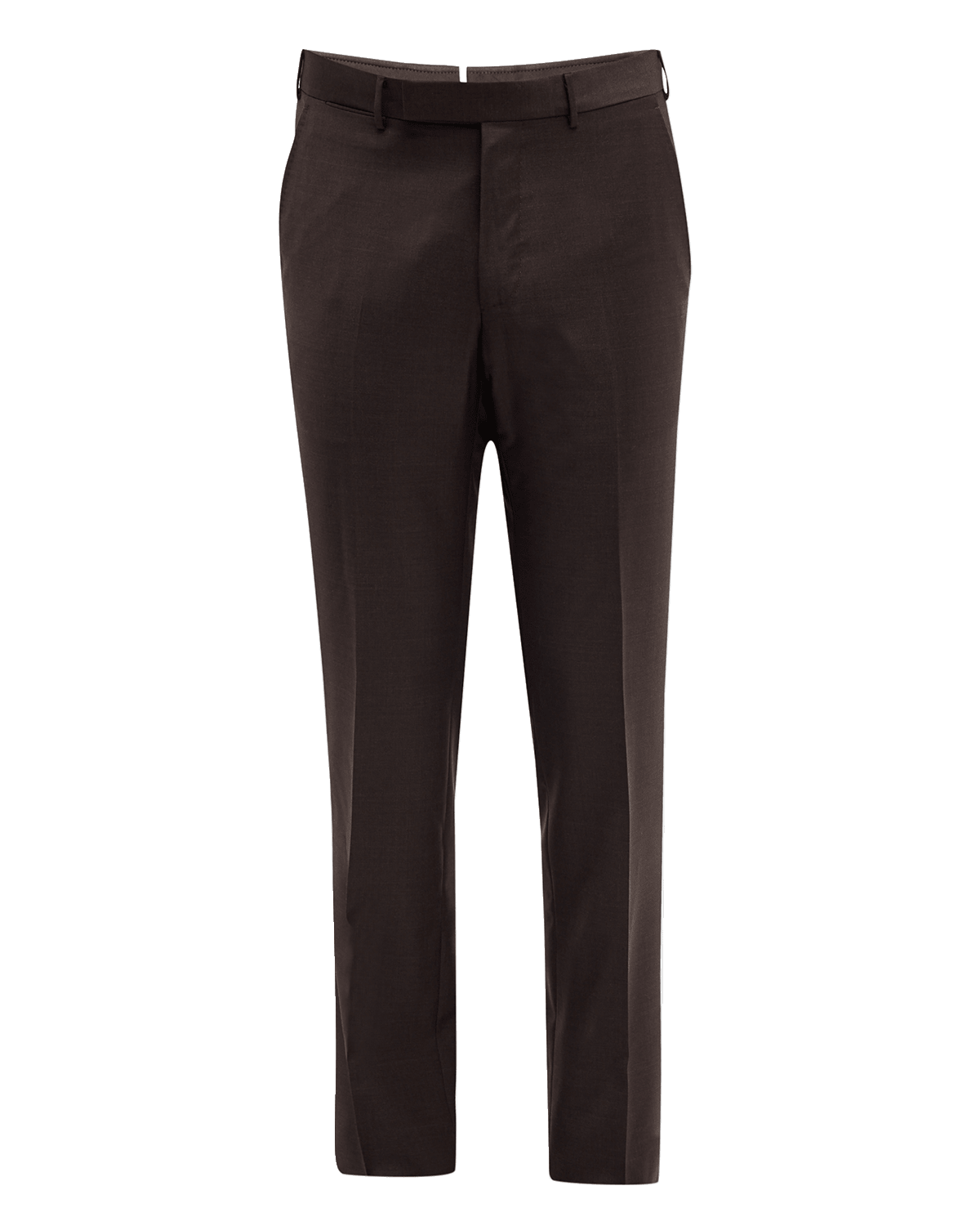ZEGNA Men's Flat-Front Wool Pants