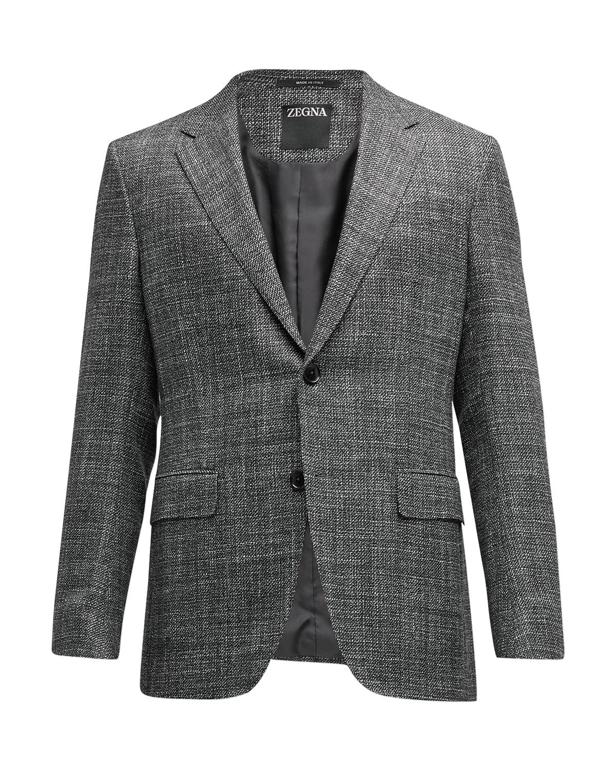 ZEGNA Men's Textured Wool-Silk Sport Coat