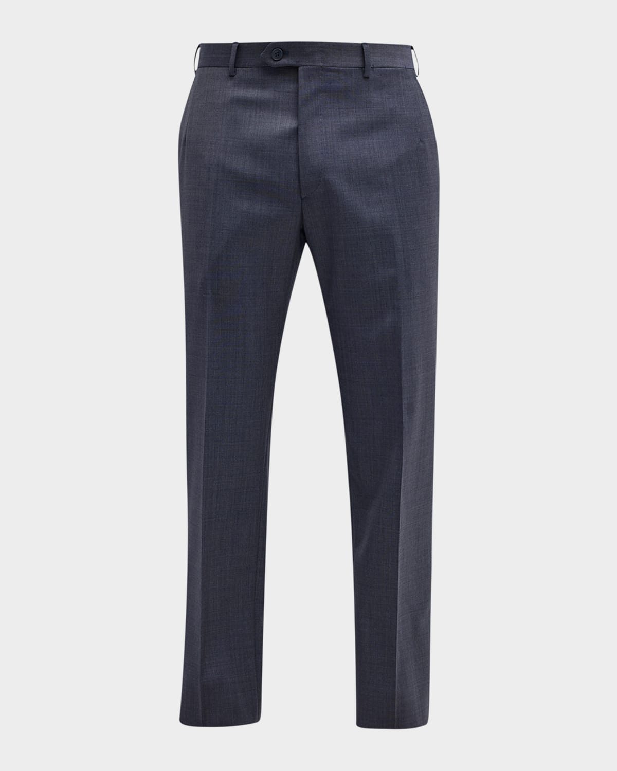 Brioni Men's Sharkskin Slim-Fit Wool Pants