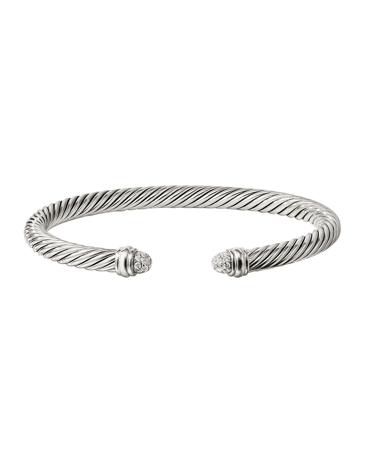 David Yurman 7mm Cable Bracelet with Diamonds & Pearls | Neiman Marcus