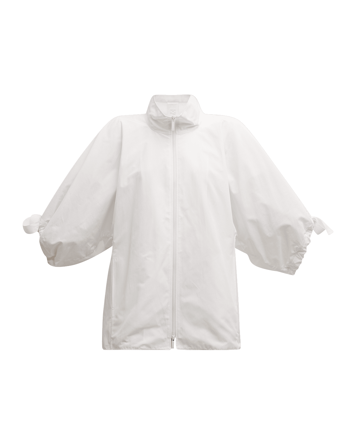 Emporio Armani Blouson-Sleeve Techno Cotton Windbreaker