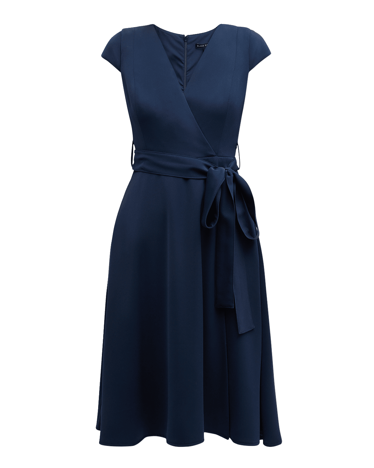 Black Halo Pandora Tailored Short A-Line Dress with Belt