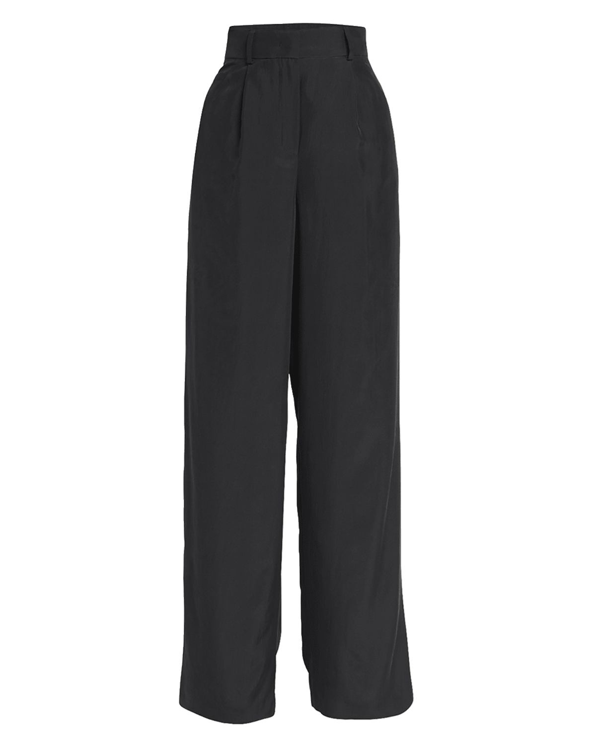 Giorgio Armani Washed Silk Wide-Leg Relaxed Trousers
