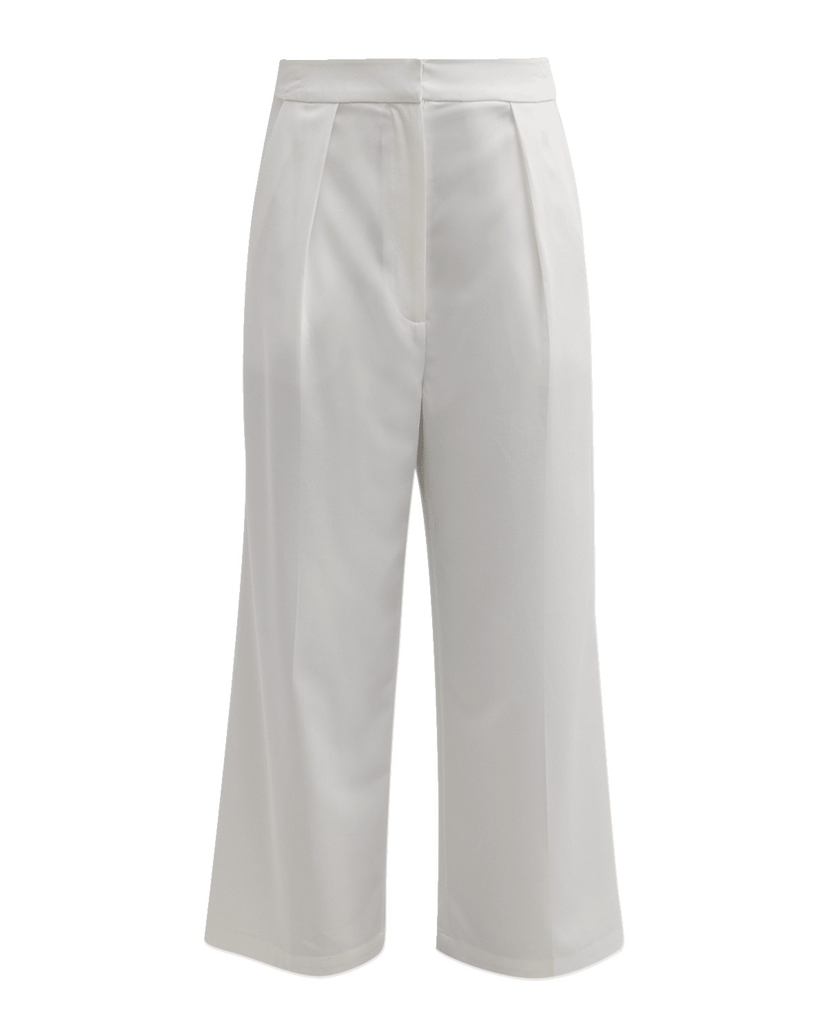 Misook Cropped Wide-Leg Woven Pants