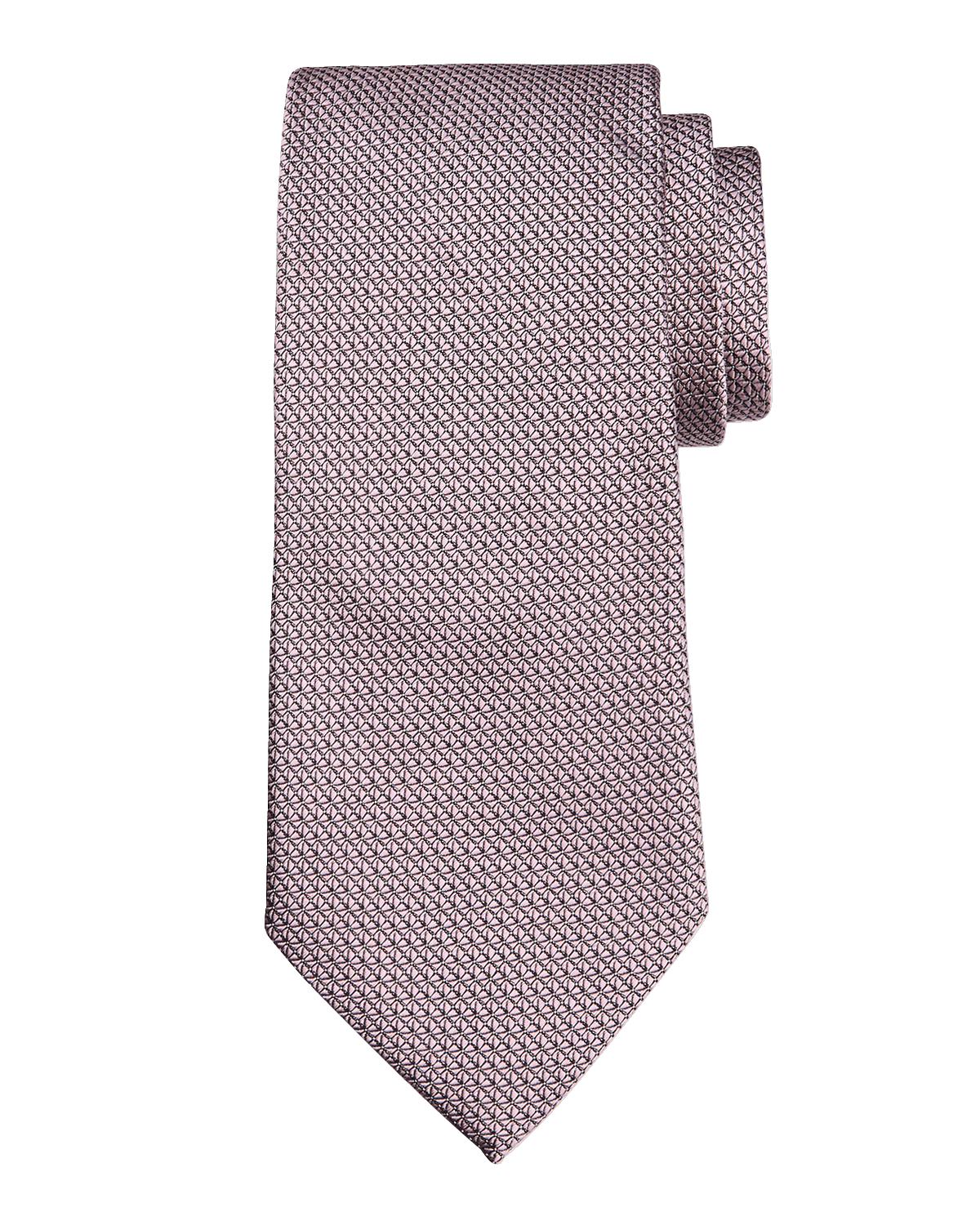 ZEGNA Men's Geometric Jacquard Silk Tie