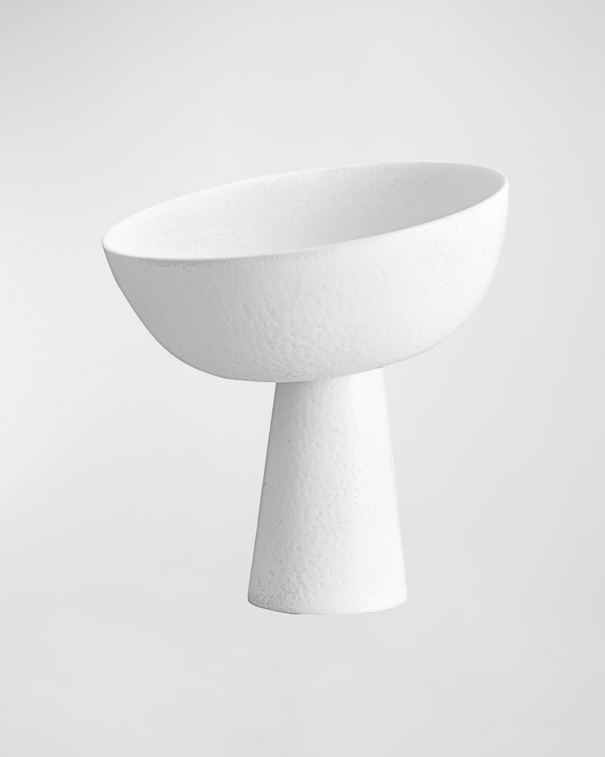 L & Apos;objet Small Terra Bowl On Stand In White