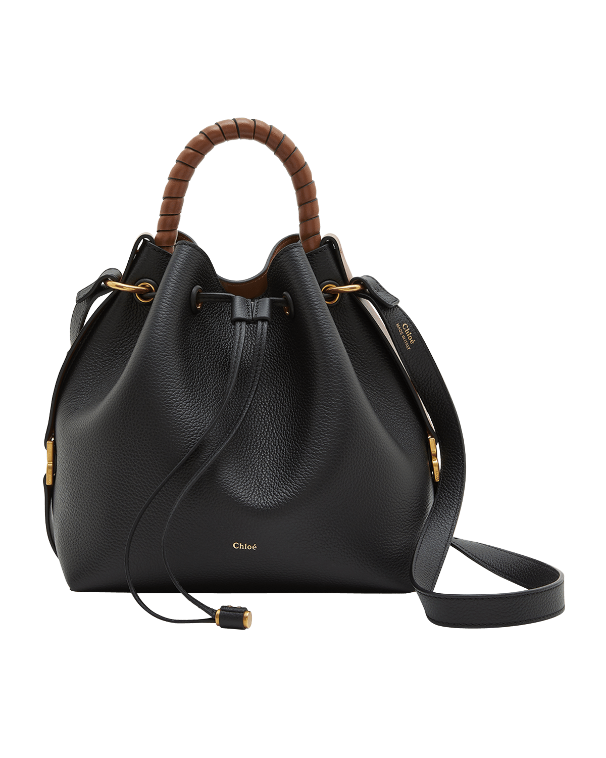 Chloe Penelope Braided Tassel Napa Top-Handle Bag | Neiman Marcus