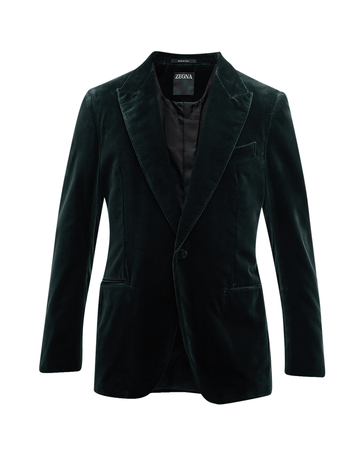 ZEGNA Men's Velvet Peak-Lapel Sport Coat