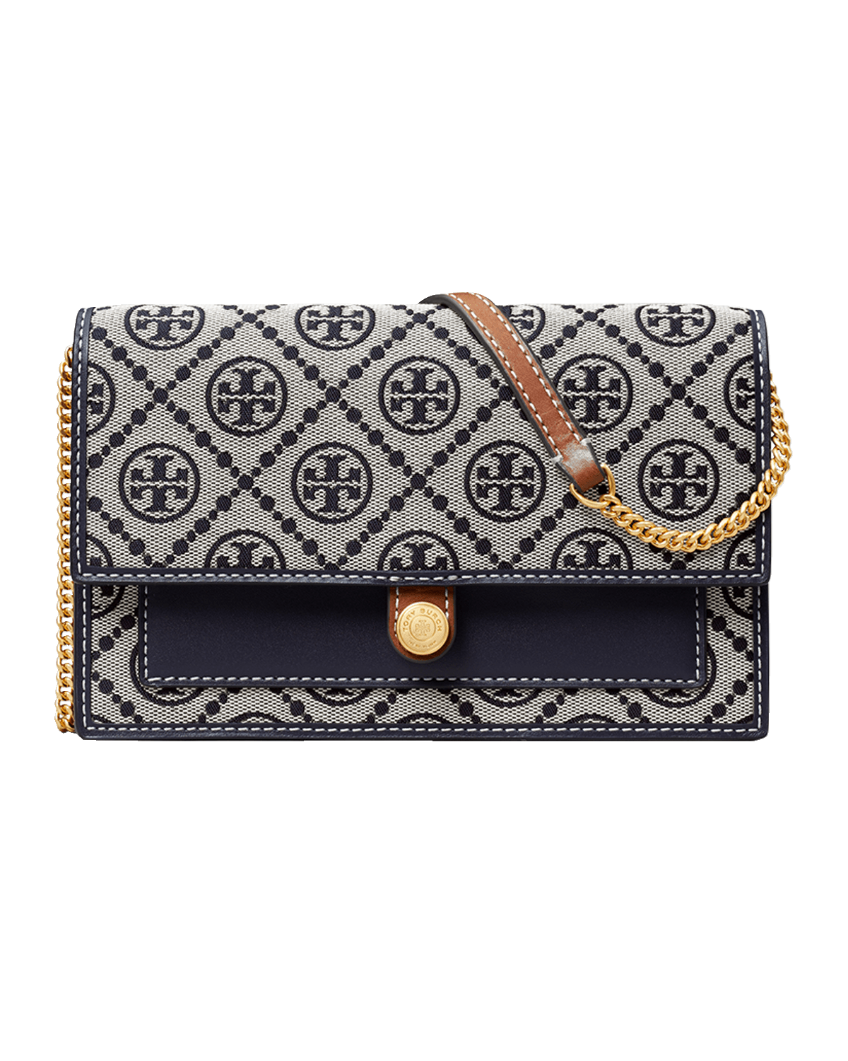 Tory Burch T Monogram Chain Wallet