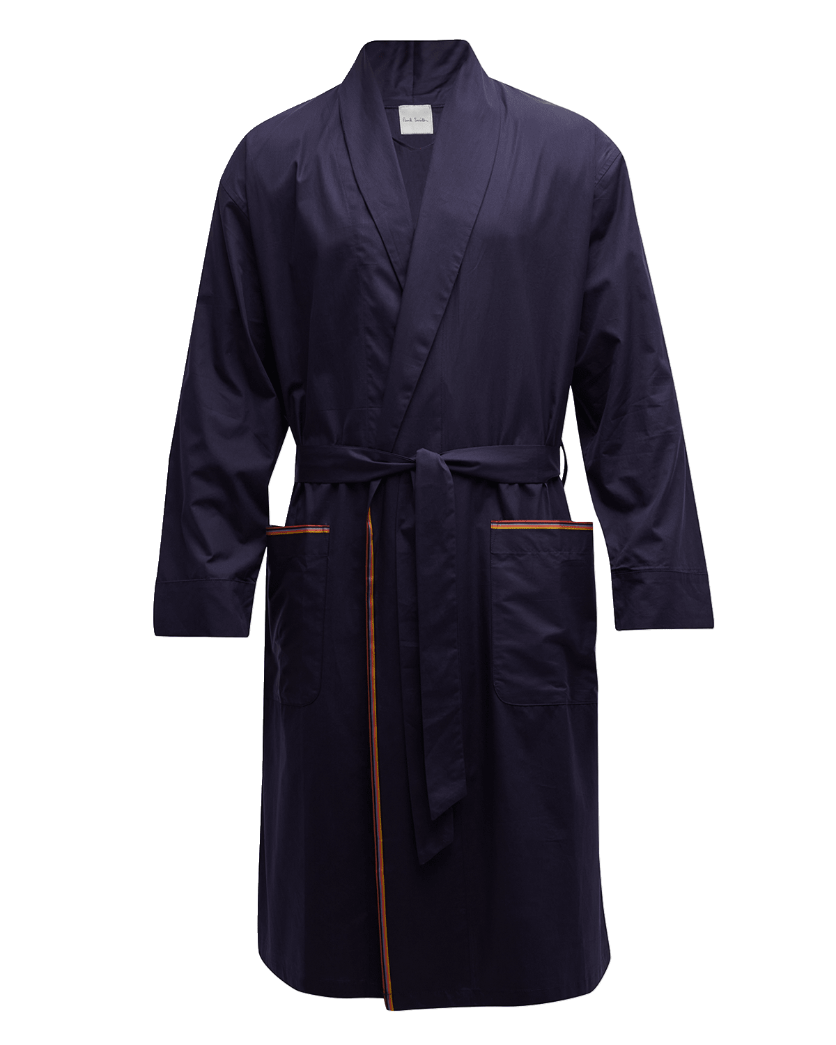 Paul Smith Men's Stripe-Trim Cotton Robe