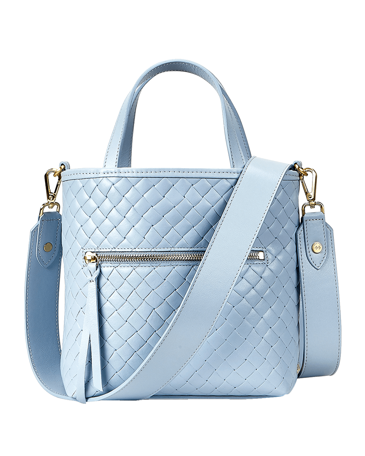 Gigi New York Billie Woven Leather Crossbody Bag