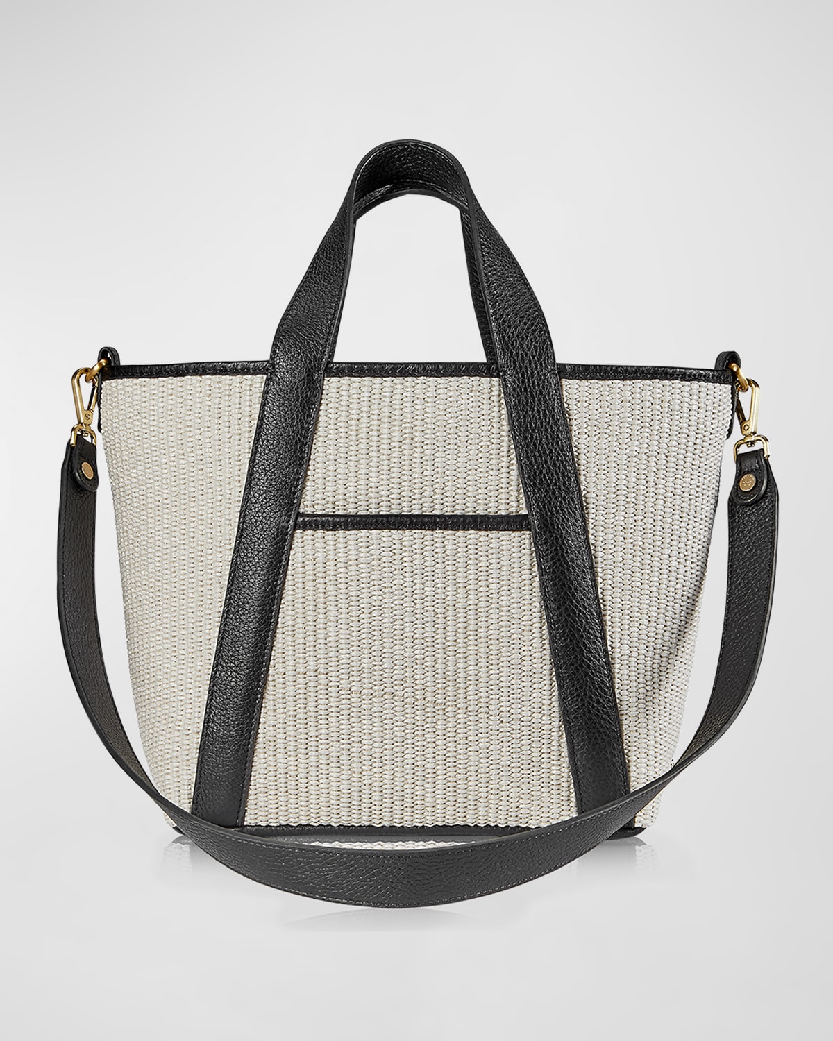Gigi New York Harper Raffia and Leather Tote Bag