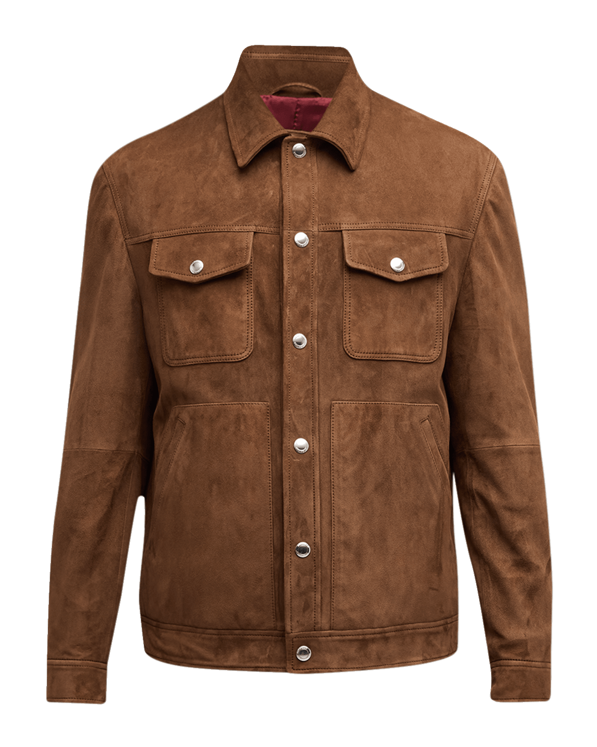 VogeLuxe | Men’s Shearling Lined Trucker Jacket with Faux Fur Collar main image 1