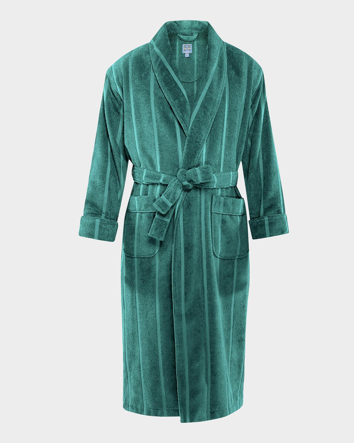 Majestic International Men's Ultra Lux Jacquard Shawl Robe