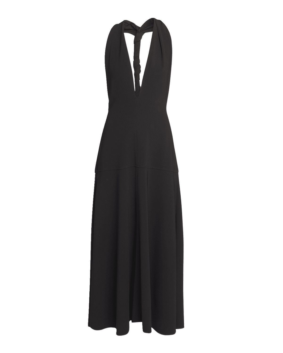 Proenza Schouler Matte Viscose Crepe Twist-Back Maxi Dress