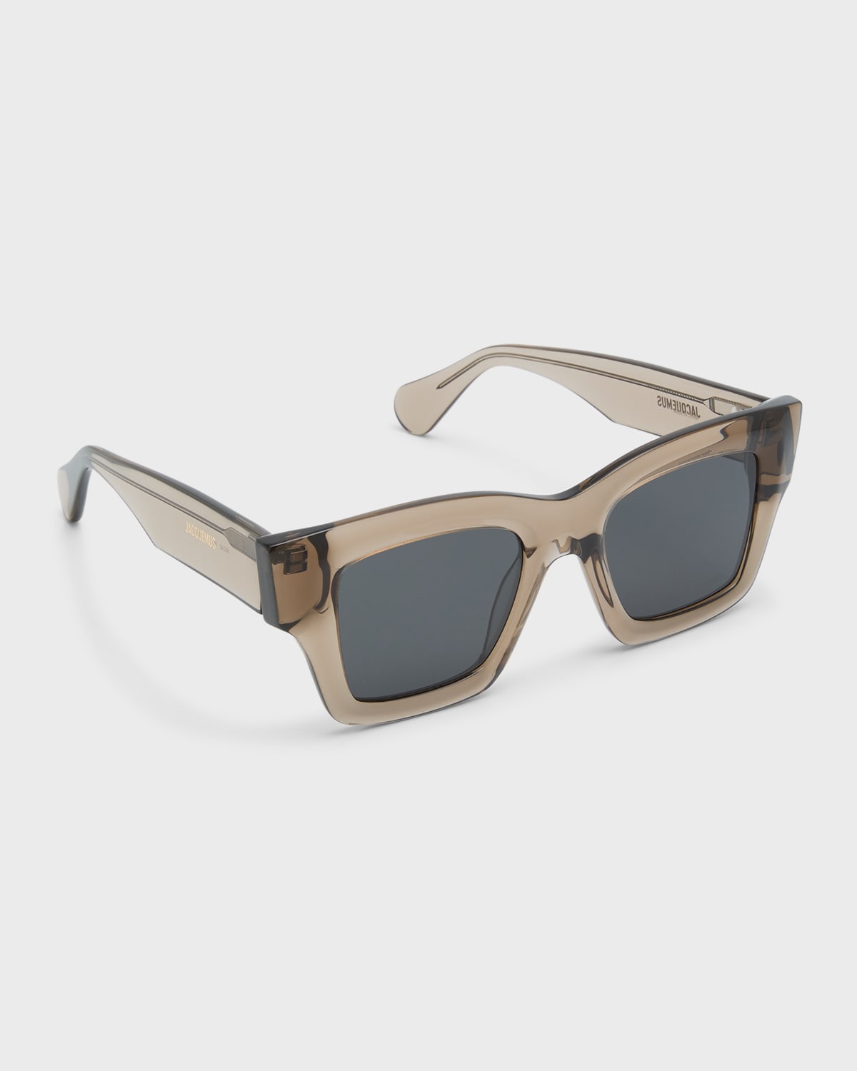 Jacquemus Les Lunettes Baci Acetate Rectangle Sunglasses