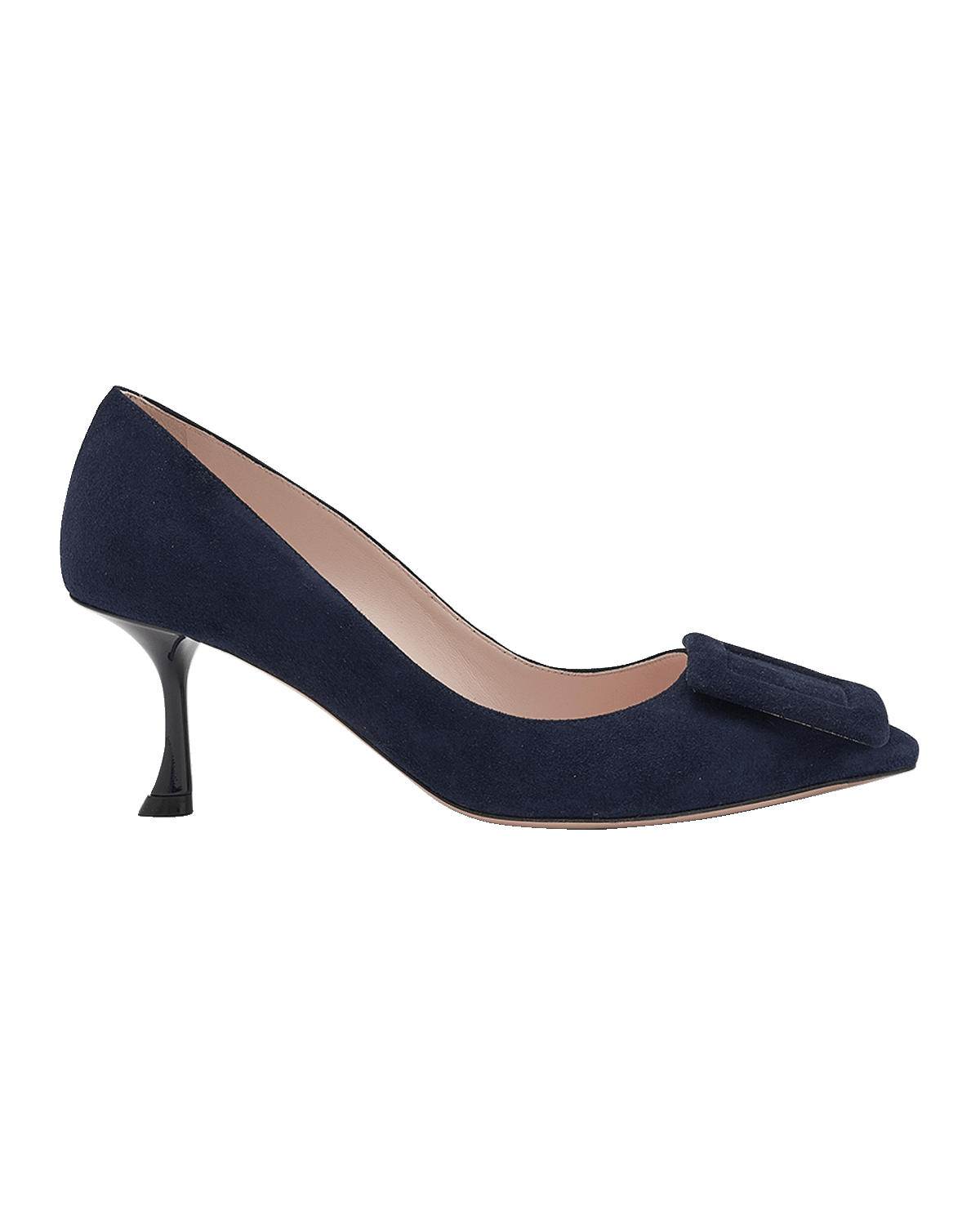 Roger Vivier Viv In The City Suede Buckle Pumps